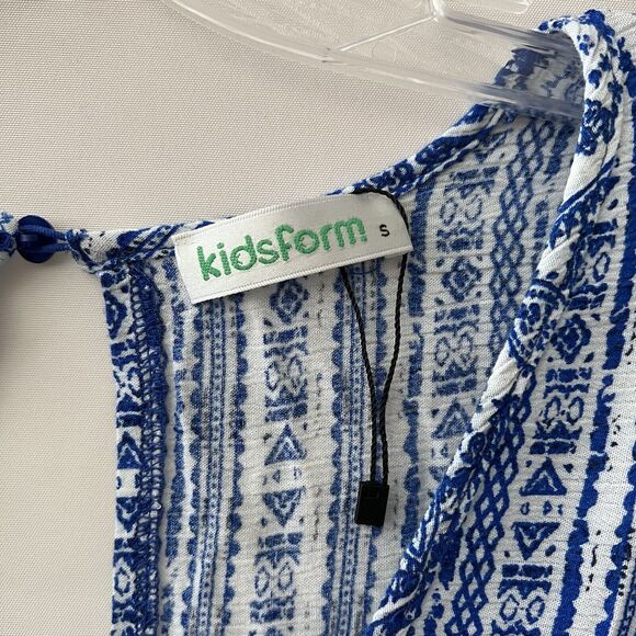 NWOT KIDSFORM Women Boho Mini Dress Floral Printed Deep V-Neck Bohemian Small - Picture 5 of 8